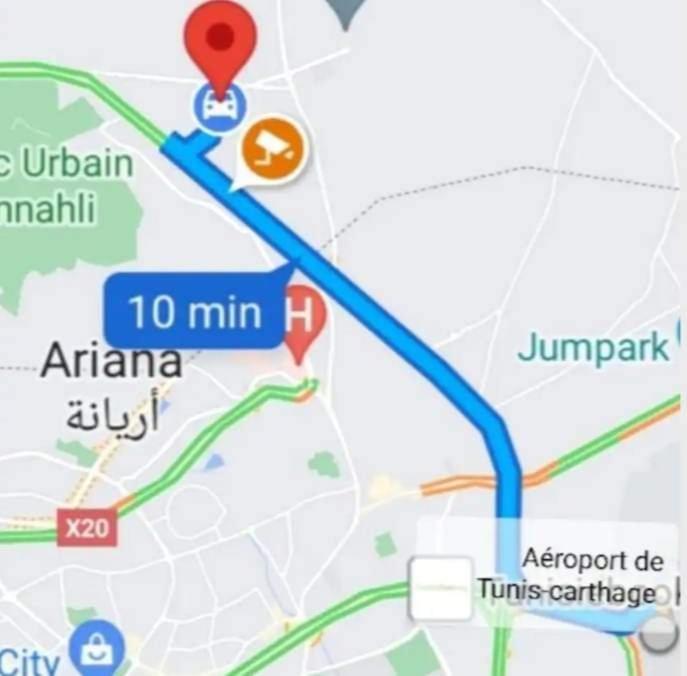 Studio, Cite La Gazelle ,Pas Jafar, Quartier Calme 10 Min De L'Aeroport Pres Du Technopark Dış mekan fotoğraf